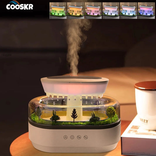 Diffusore Umidificatore Oli Essenziali LED Nebbia Delicata